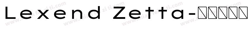 Lexend Zetta字体转换
